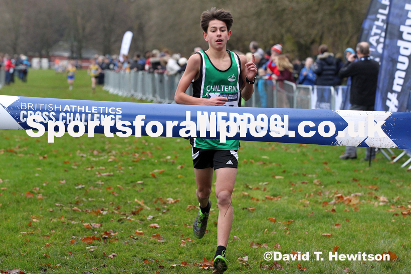 Boys under-13s, 2019 European Cross Country Trials and British Cross Challenge, Sefton Park, Liverpool.  Photo: David T. Hewitson/Sports for All Pics